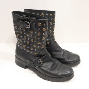 Michael Kors Boots Size 7.5 Leather Studded Boots